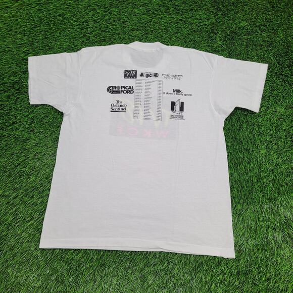 Vintage 1992 WKCF TV-Show 18 Shirt Womens XL 21x22 White USA - Picture 2 of 13